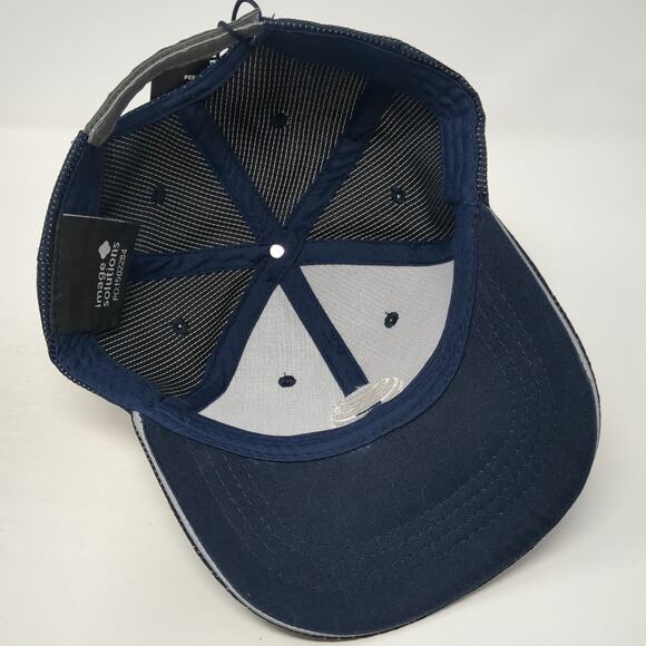 AT&T Strapback Baseball Cap Blue One Size Performance Reflective Image Solutions - Picture 8 of 11